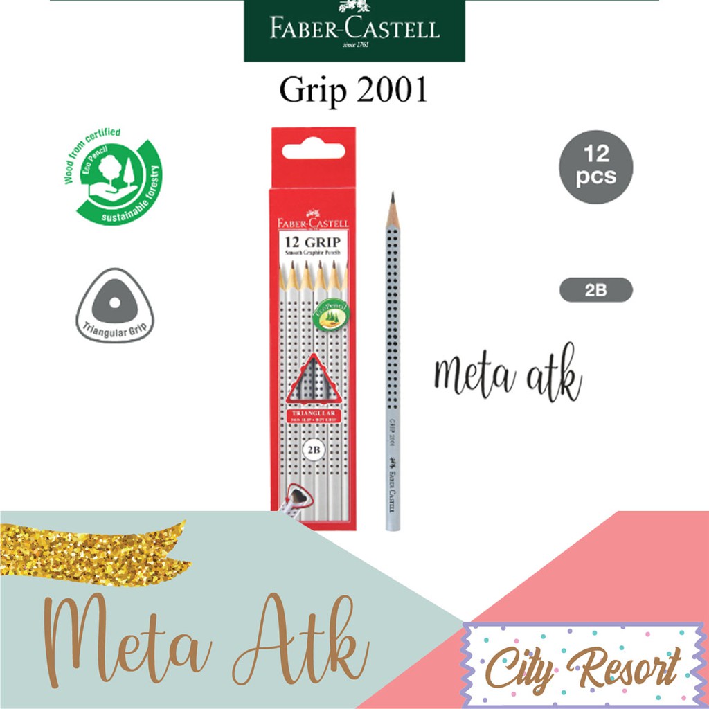 

Pensil 2B Faber Castell Grip 2001 (1Pc)