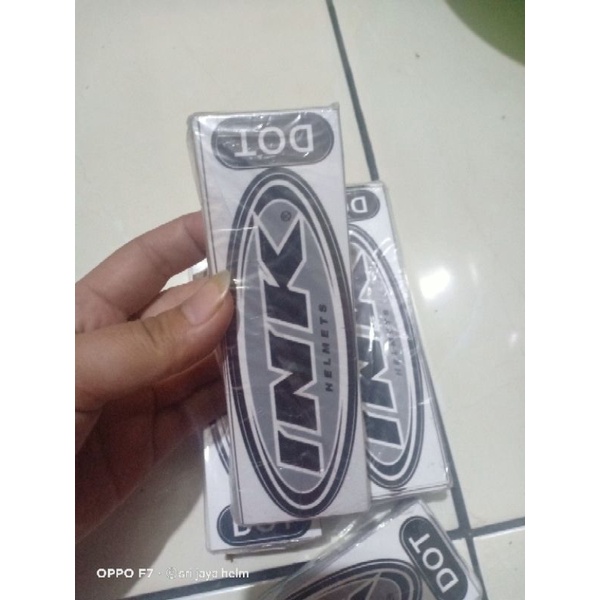 STIKER INK TINGGAL TEMPEL ORIGINAL PERSIS DI HELM