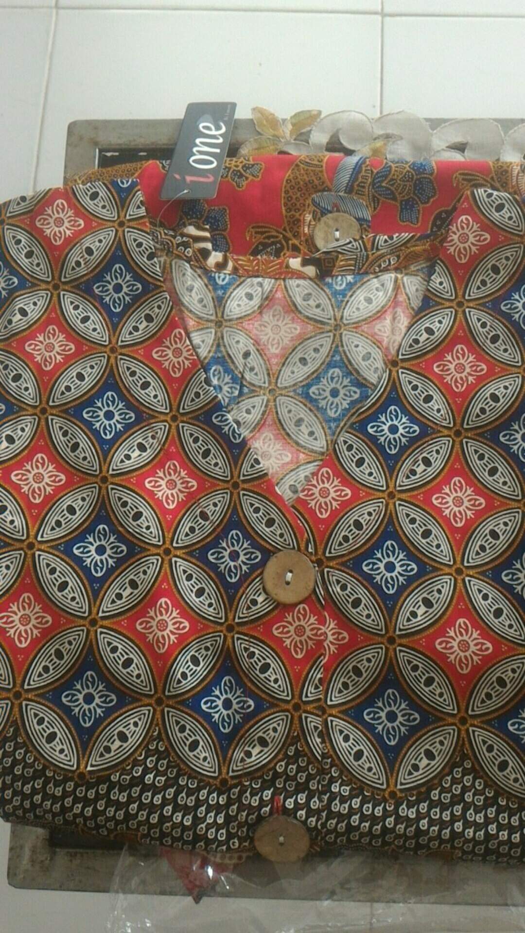 Batik Couple Set Abo-n Edisi Merah Bahan Katun Stretch