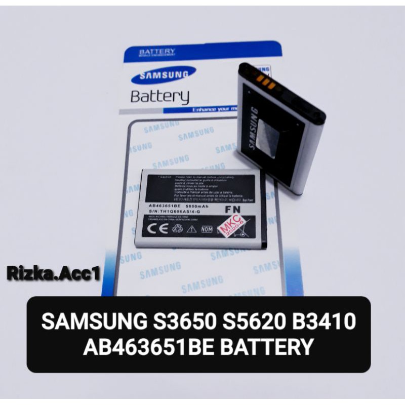 Baterai Batre Samsung Galaxy S3650 S5620 B3410 AB463651BE Original Battery Handphone