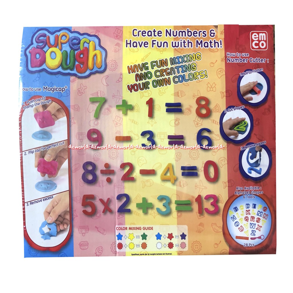 Emco Super Dough Fun With Numbers Mainan Lilin Dengan Angka