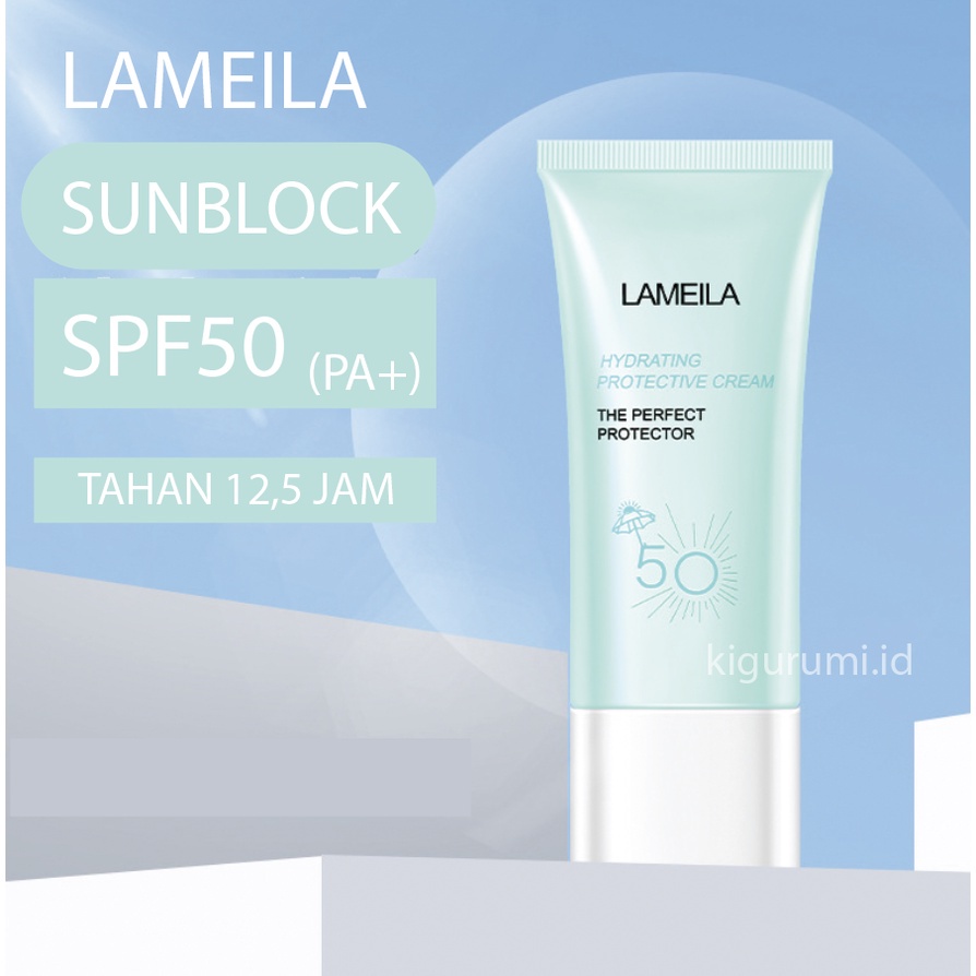 LAMEILA Sun Block SPF 50 Sun Screen Wajah Tahan 12,5 Jam PA+++ Tosca Sunblock Melindungi Kulit Wajah Dari Paparan Sinar Matahari LA128