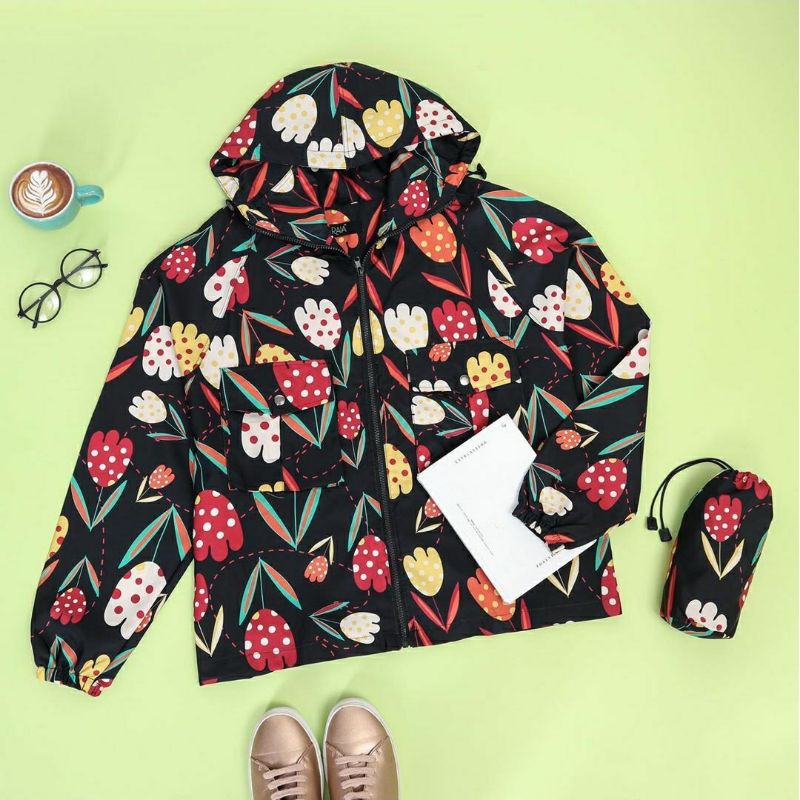 calla jaket raia black tulip