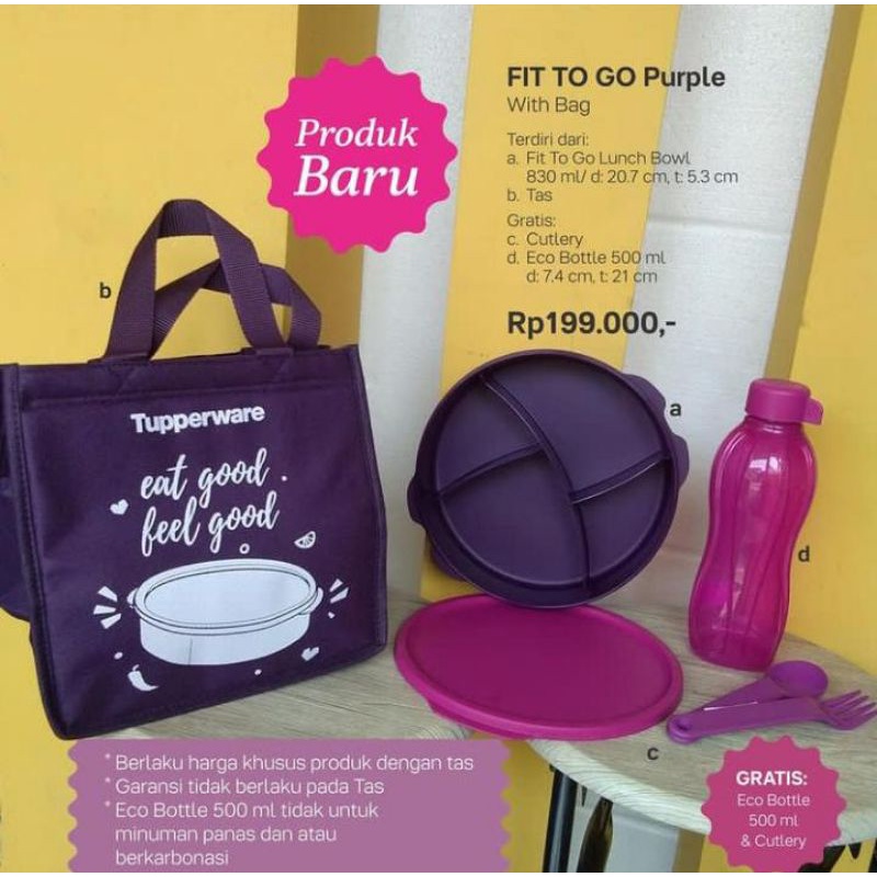 Fit to go purple Tupperware