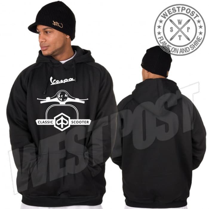 JAKET HOODIE SWEATER DISTRO VESPA CLASSIC SCOOTER TERBARU