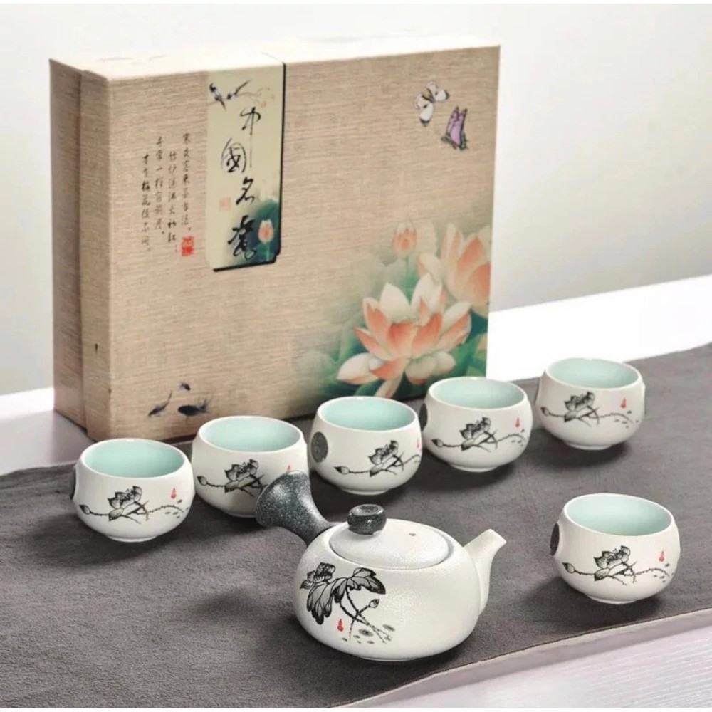 Lotus Tea Set/Teko Set/Teko Kung Fu/Teko Cup Set/Teko Chinese/Cup Chinese/Teko KungFu China