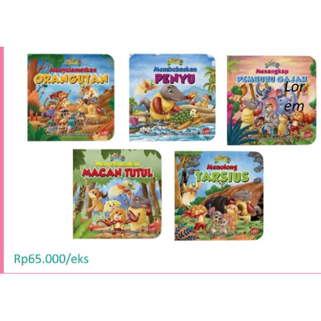 seri sahabat super binatang boardbook