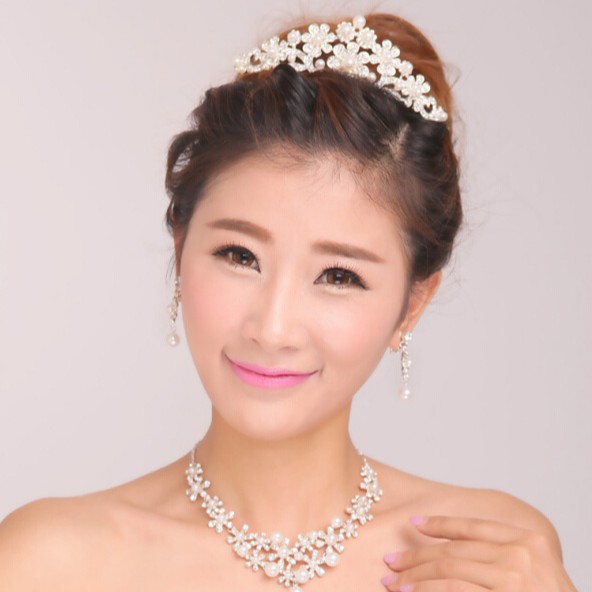 [SIAP KIRIM] AKSESORIS MAHKOTA WEDDING SIRKAM RAMBUT TIARA PENGANTIN TRP022