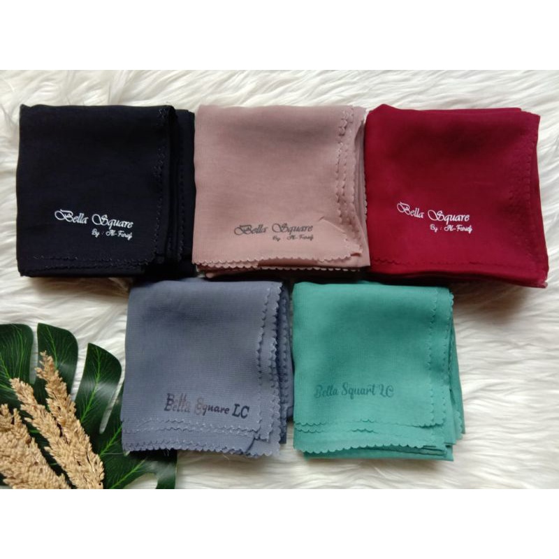 Hijab Segiempat Paris Premium Anti letoy | Segiempat Bella Square Premium & Label Lasercut | Hijab S