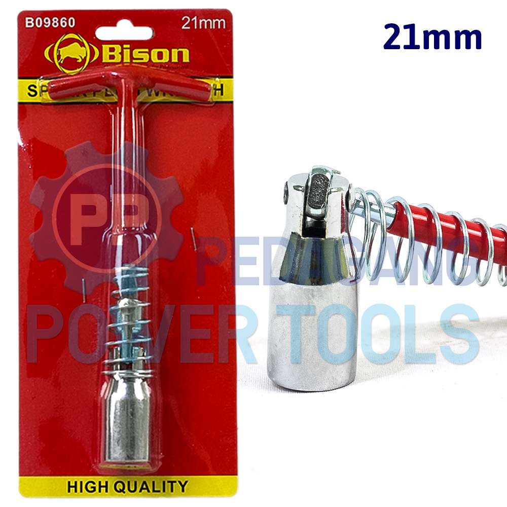 BISON 21 MM KUNCI BUSI SOK T FLEXIBLE SPARK PLUG WRENCH MOTOR MOBIL