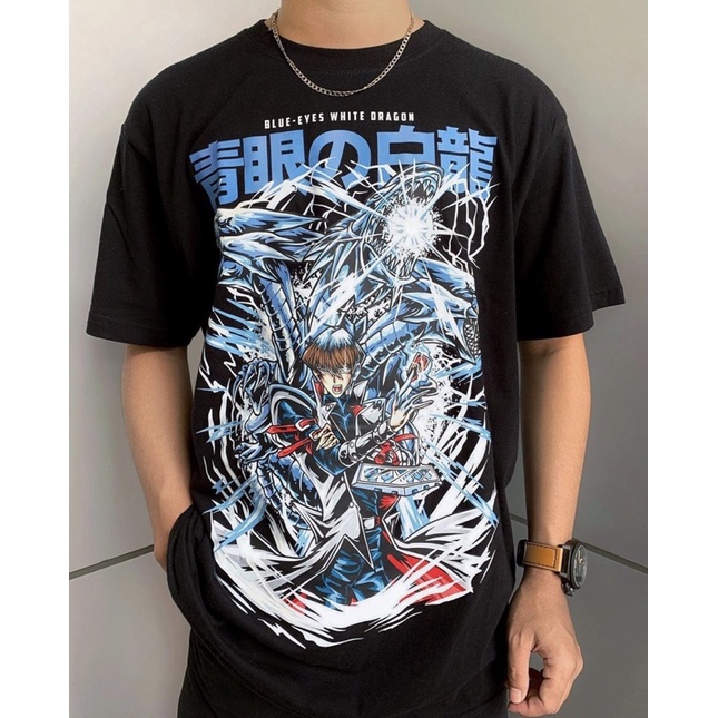 kaos anime yugioh - blue eyes white dragon @gearsecond.apparel