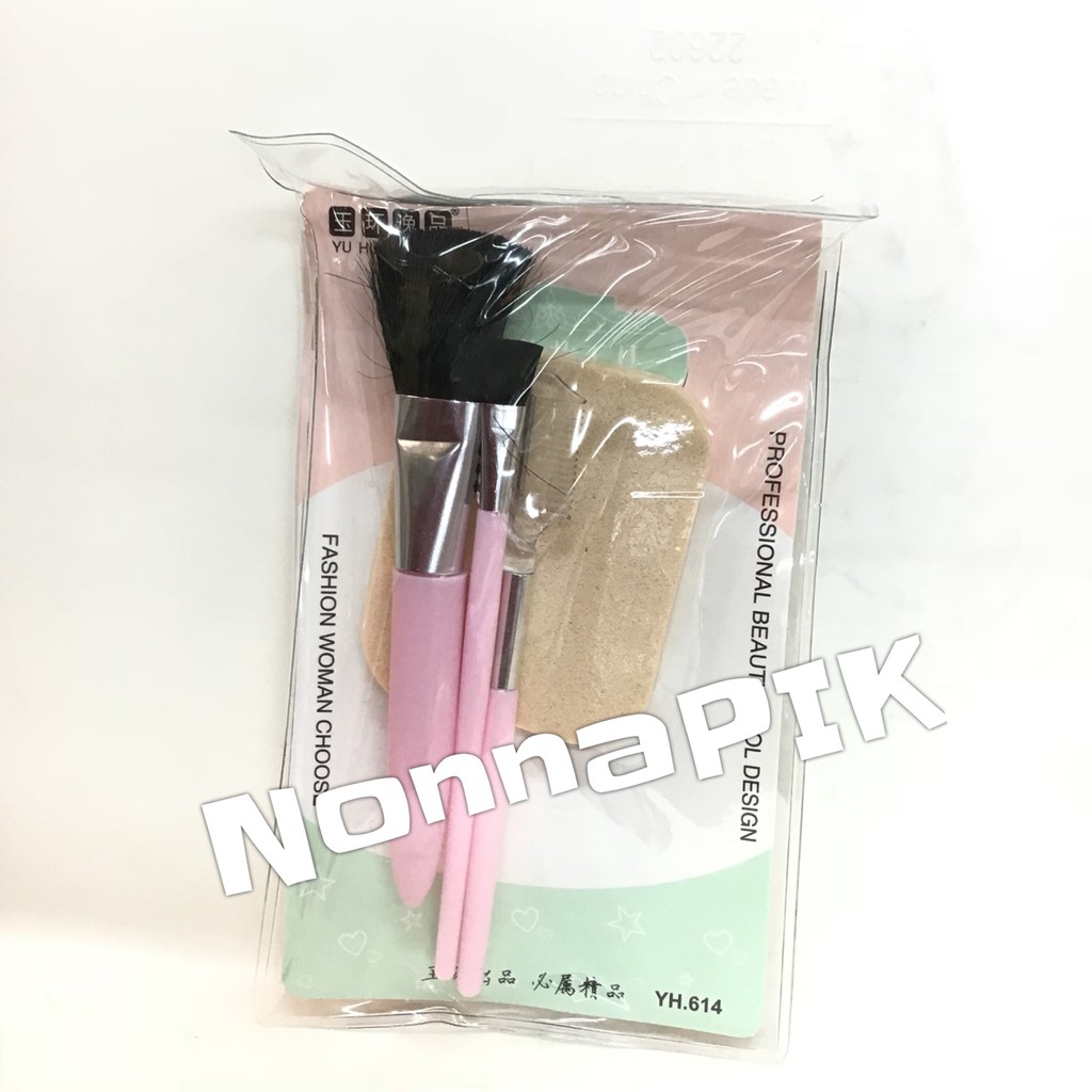 [ isi 4 kuas ] make up brush Yu Huan / Yuhuan brush set kit