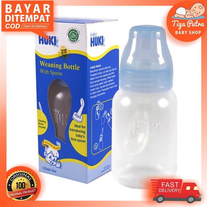Huki Botol Sendok Huki Weaning Bottle W Spoon 125ml / 260ml
