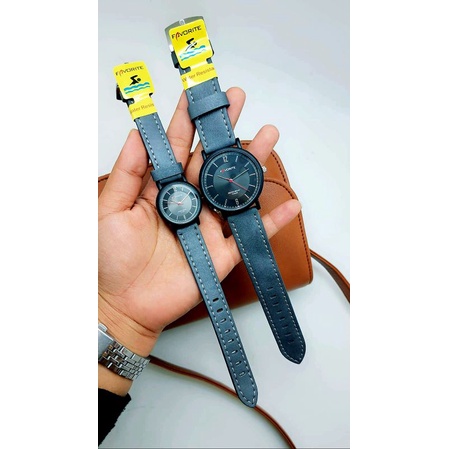 Jam Tangan Caple Favorite Tali kulit/Jam Tangan Pria Wanita Favorite Original Starp Kulit