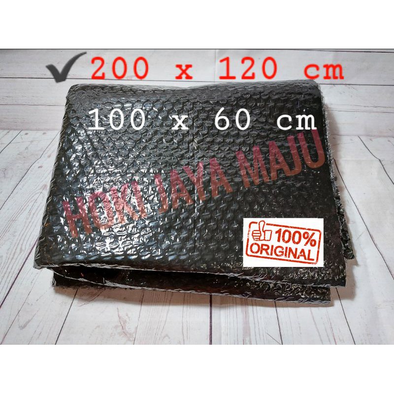 

Bubble wraping hitam per lembar 100x 60 cm