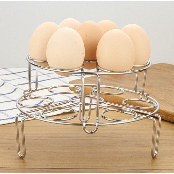 Alfaindo ES001 Egg Steamer Rack  Stainless Steel Rak 