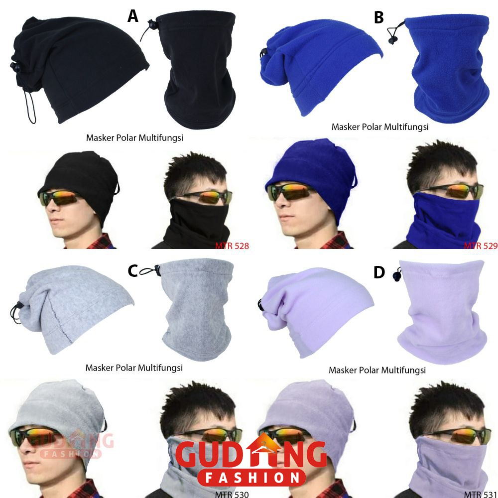 Masker Polar Motor / Masker Motor / Masker Serbaguna / Masker Multi Fungsi Banyak Warna - MTR (COMB)