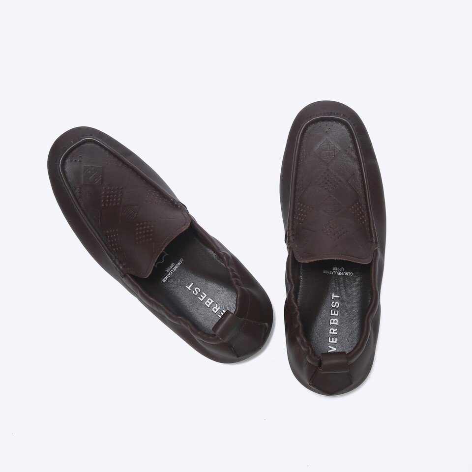 EM84 SEPATU PANSUS EVERBEST PRIA ORIGINAL LOAFER KULIT BRANDED COKLAT