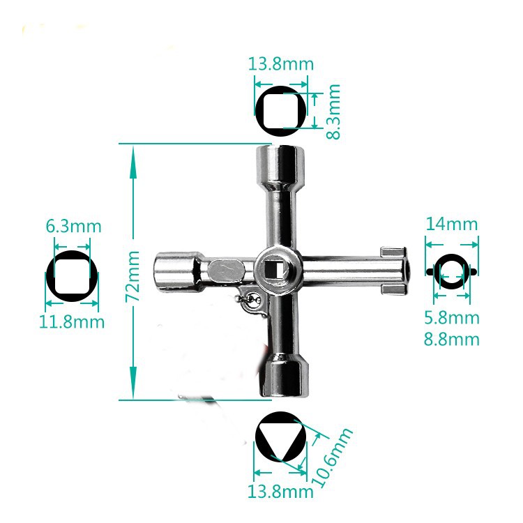 Four in one Multifunctional wrench tool