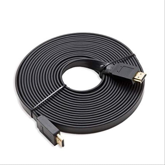 kabel HDTV 5M Male To Male Gold Plate Flat 5 Meter 1.4V