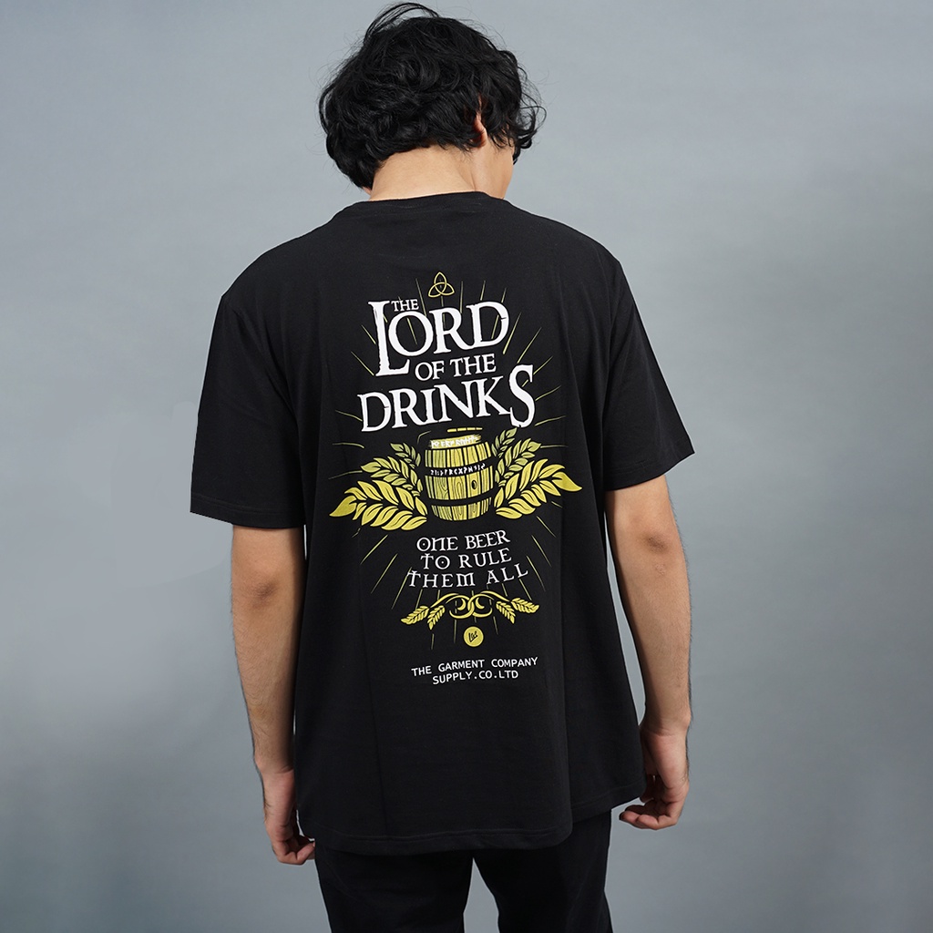 LGS Street - Lord Of The Drinks - Kaos - Streetwear - Hitam - Black - Unisex - ST.30.H049.003