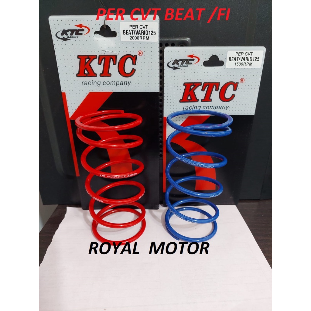 percvt ktc nmax,aerox,pcx,vario beat mio dll percvt racing 1000rpm/1500rpm/2000rpm