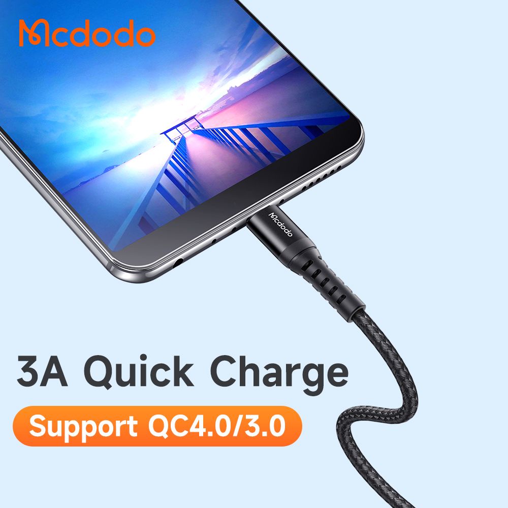 Mcdodo CA-2280 Kabel Pendek Charger Micro USB 0.2m QC 3A Data Sync