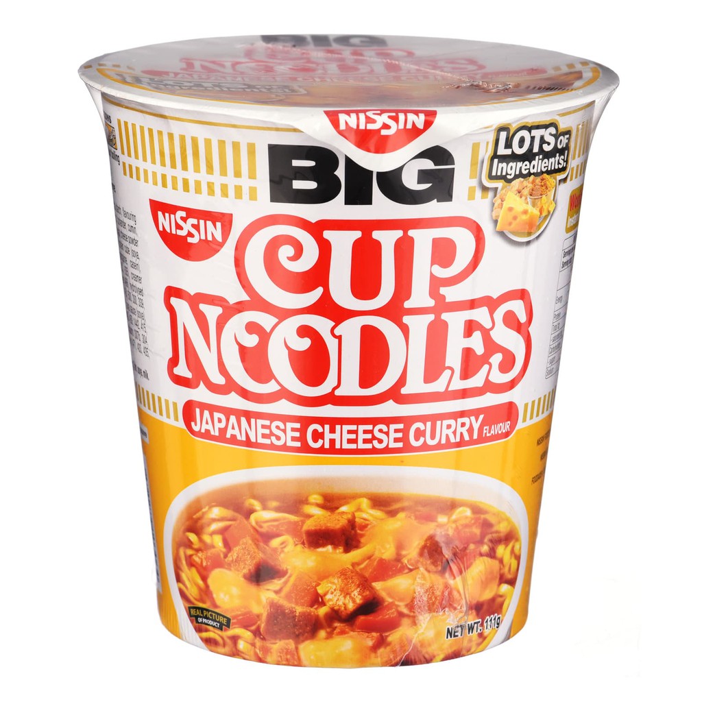 Mie Instan NISSIN Big Cup Noodles Japanese Cheese Curry 111gr -Terenak