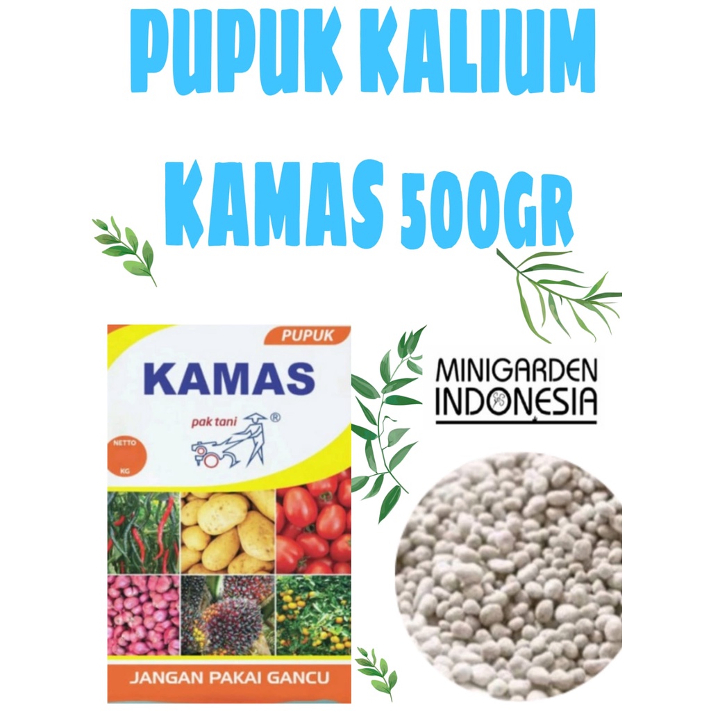 PUPUK KAMAS 500 GRAM PUPUK KALIUM RANGSANG BUAH BUNGA TANAMAN PANGAN