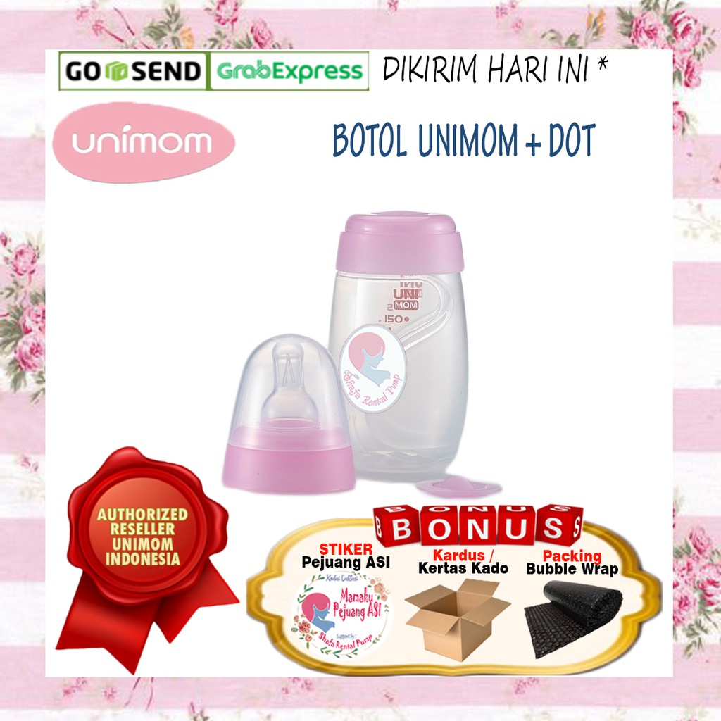 Botol Unimom / Breastmilk Storage &amp; Feeding Bottle Unimom