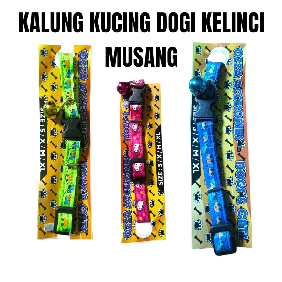 kalung kucing anjing kelinci hamster musang kalung bermotip lucu