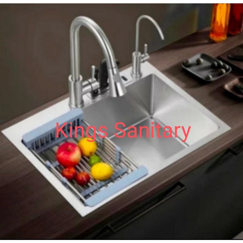 Kitchen sink thsink 6045 stainless paket lengkap model bolzano / Bak cuci piring
