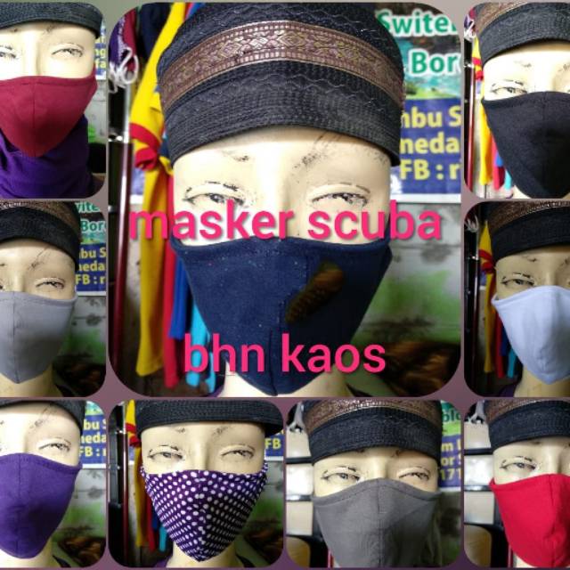 Masker SCUBA bahan kaos