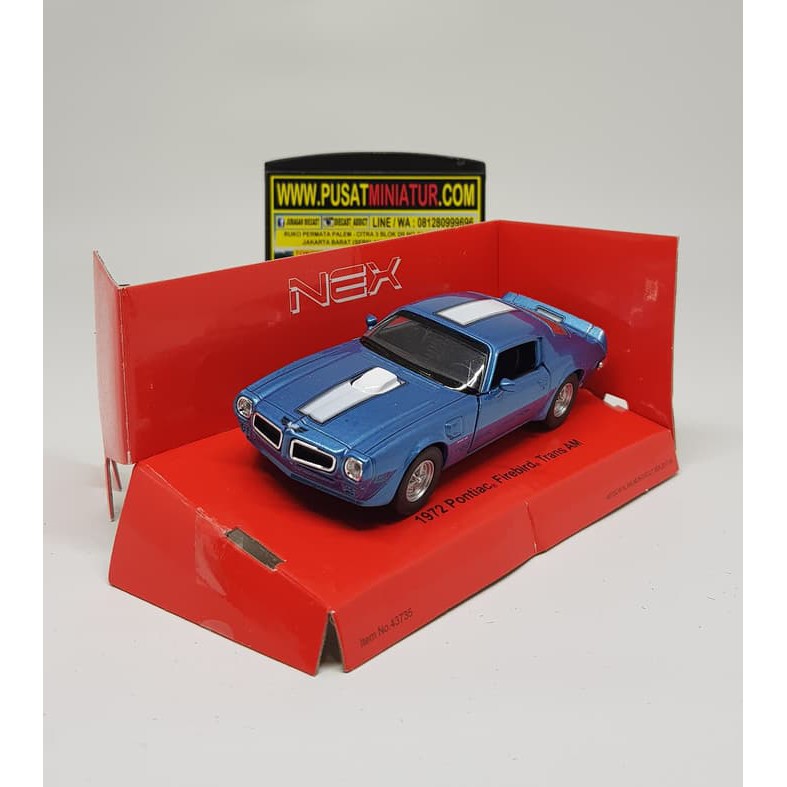 1972 PONTIAC FIREBIRD TRANS AM - SKALA 36 - WELLY (DIECAST-MINIATUR)