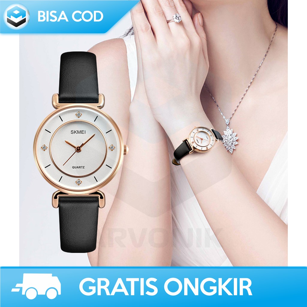 JAM TANGAN WANITA ANTI AIR ORIGINAL SKMEI 1330 - JAM TANGAN WANITA ANALOG QUARTZ GARANSI TERMURAH