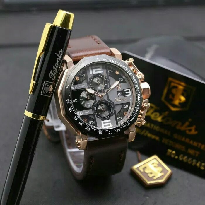 HOT SALE Jam Tangan TETONIS Japan paket senter flashlight TERBARU