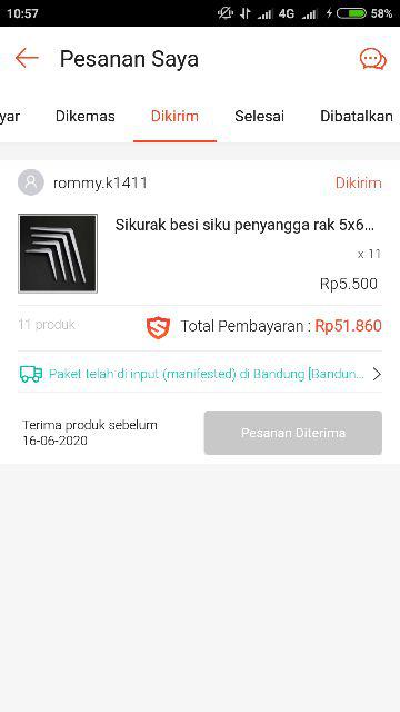 Sikurak Besi Siku Penyangga Rak 5x6 Inch Putih Tebal (per Pasang)