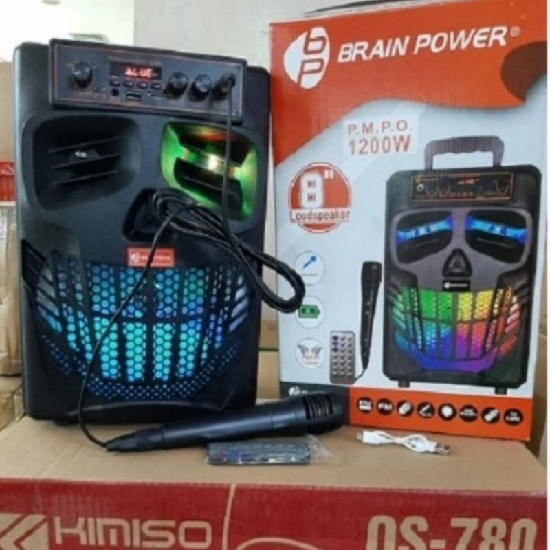 Speaker Bluetooth Portable 8 Inchi 7801