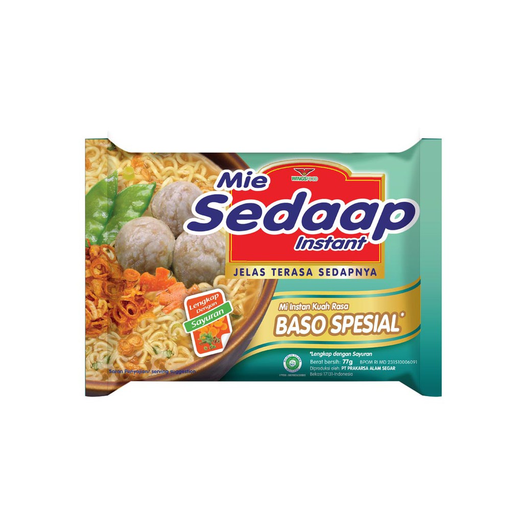 

Sedaap Baso Mie Instant [banded 5 pcs] BASO