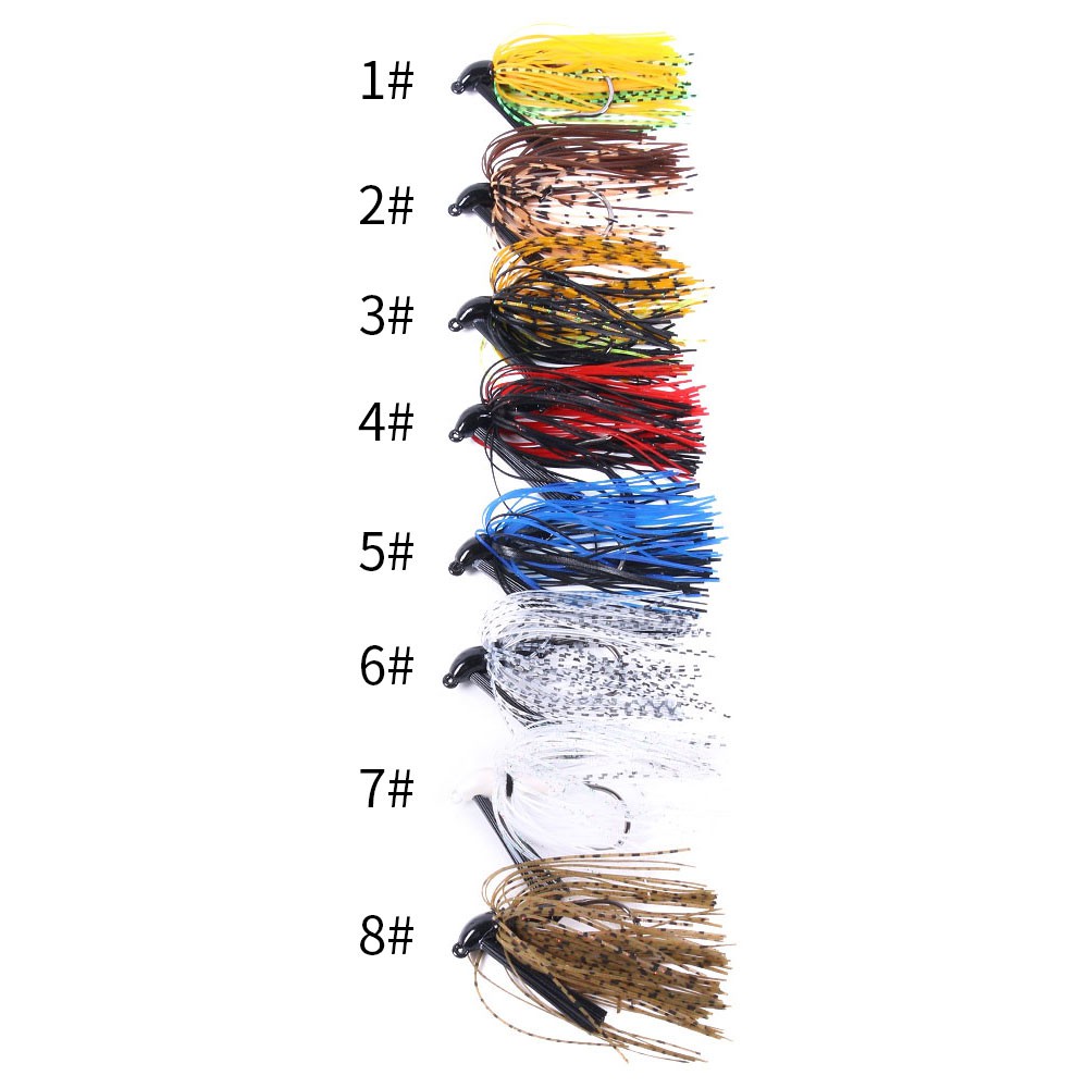 Hengjia 1 Pc Umpan Pancing Soft Bait Bentuk Cacing Imitasi Spinner Bait Chatter bait weedless fishing lure Buzzbait wobbler chatterbait for bass pike walleye fish