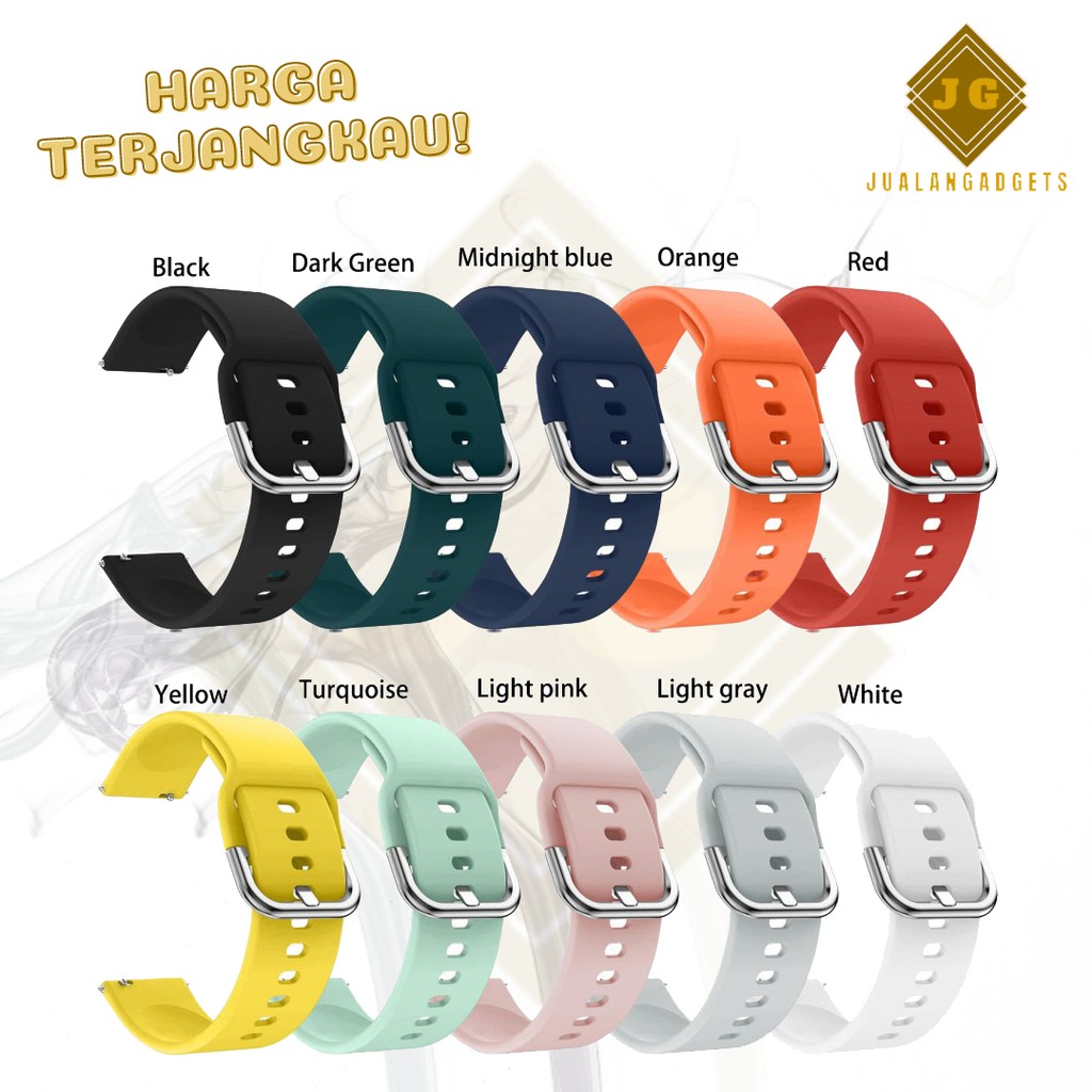 Premium Strap Smartwatch 22mm - Tali Jam Pengganti 22mm