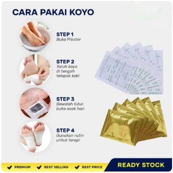 ORIGINAL Kinoki Gold Koyo Kaki Detox Original 1 Box isi10pcs