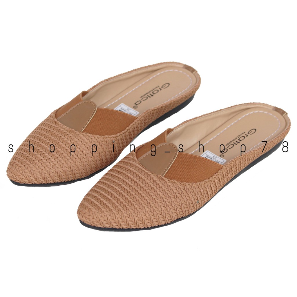 Sepatu Sendal Wanita Flat Lancip Gratica AW 88