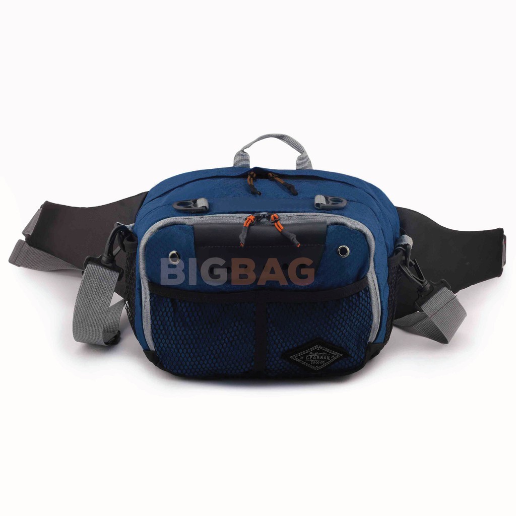 Tas Selempang GEAR BAG 13134 NEWTON 2 in 1 -  Sports Bag - Slingbag - Waist bag Laki laki Terbaru