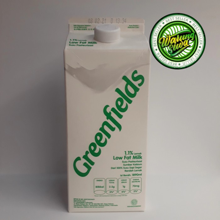 

greenfields fresh milk low fat 1890 ml