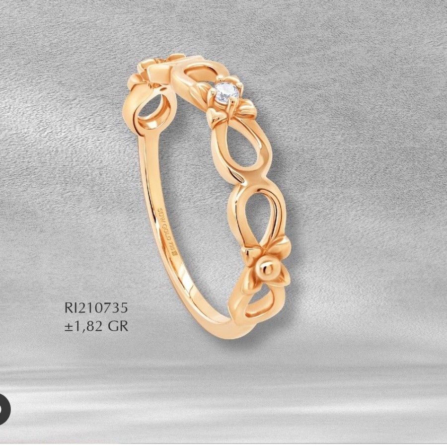 CINCIN EMAS SANDRA DEWI GOLD SANDRA IN PARIS BELLE SERIES INFINITY