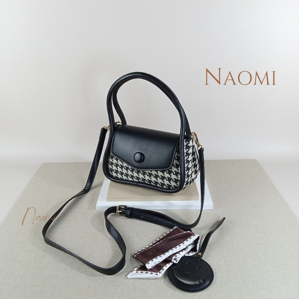 NAOMI - Anabella Sling Bag - Tas Import Wanita - Hand Bag Beludru - Tas Daily / Tas Harian - Tas Cantik - Fashion Bag - Tas Kuliah - Tas Mejeng Wanita OOTD - tas naomi - naomi bag