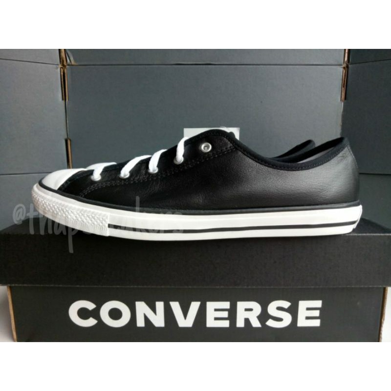 converse all star dainty ox black
