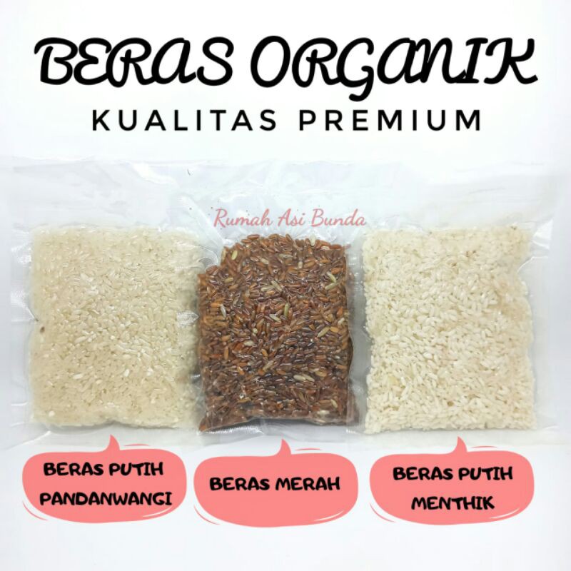 Beras Organik 100 Gram Repack Lingkar Organik Shopee Indonesia