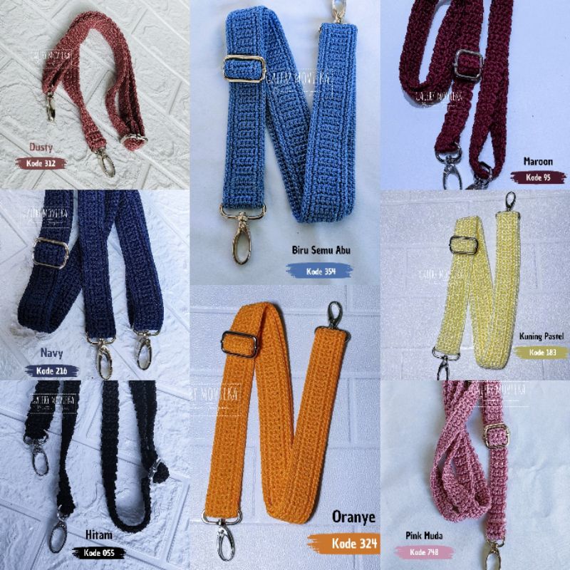 TALI TAS RAJUT | TALI TAS KULSIN | TALI TAS SELEMPANG BY MOVIEKA